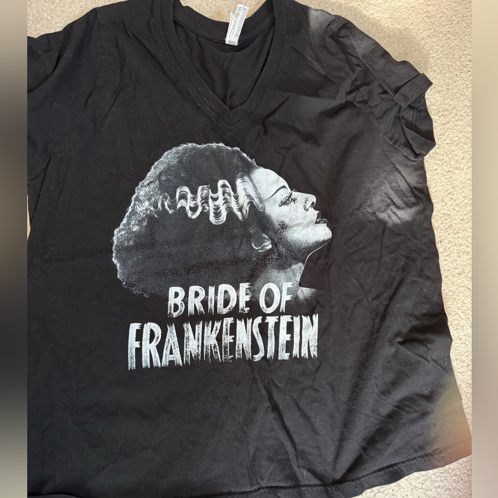 Black Graphic Tee - Bride of Frankenstein
